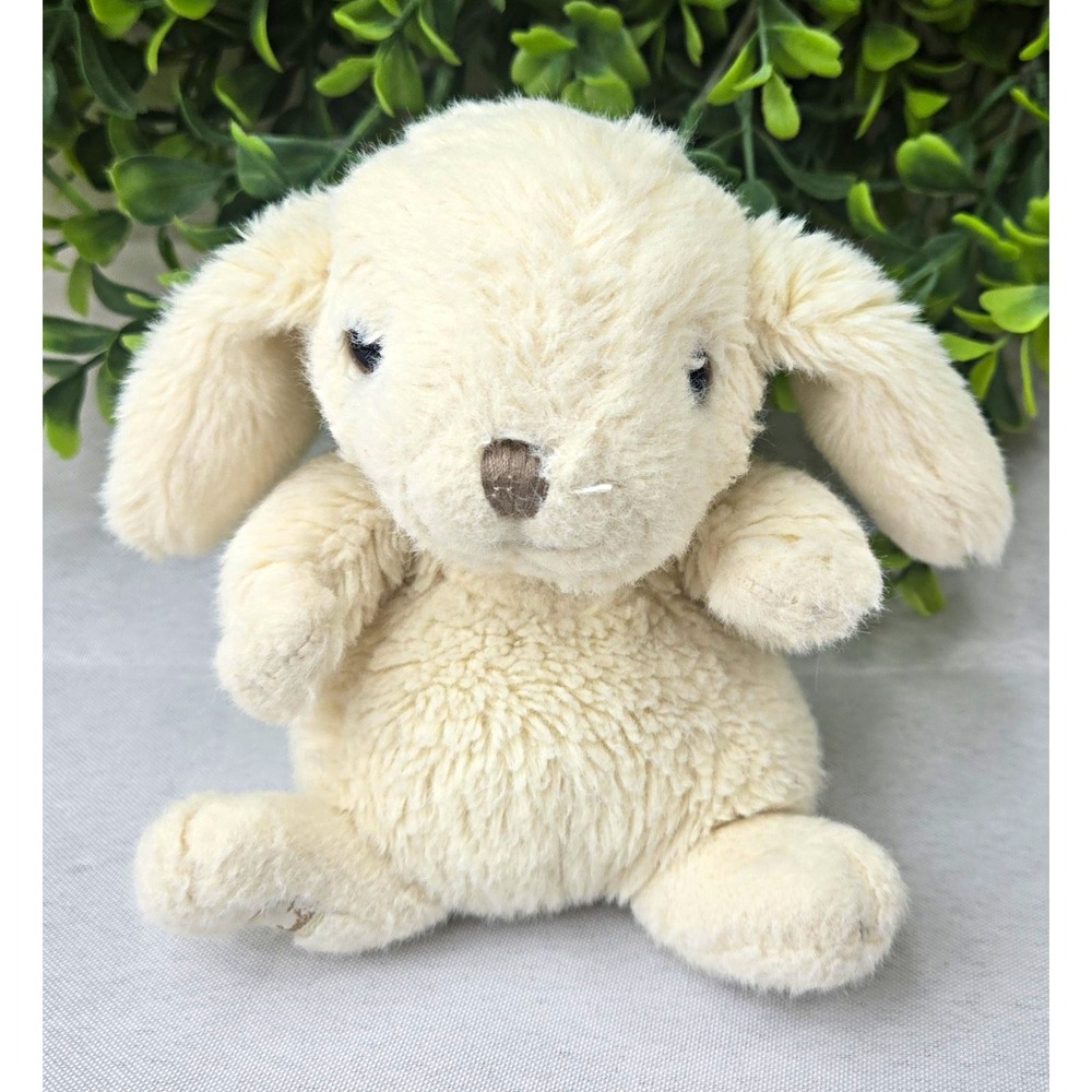 Bukowski Bears Sweden Mini Kanini Bunny Plush Off White Cream Shaggy Stuffed 6"